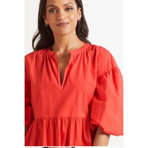 Sundry for Evereve - The Anywhere Easy Dress, Size 0 (XS) Coral Pink - Picture 13 of 16